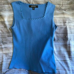 Kasper Square Neck Looped Dressy Tank